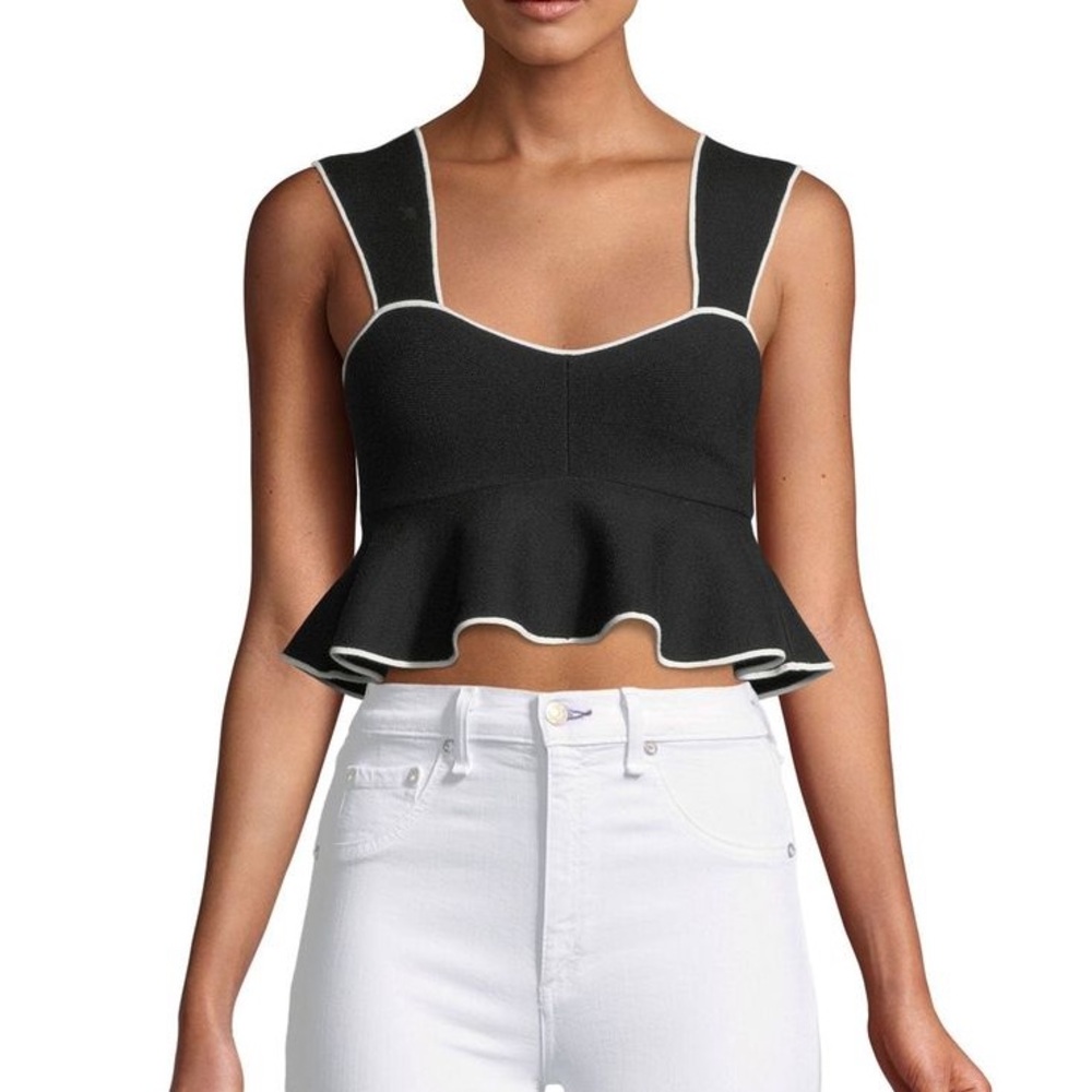 Club Monaco Nuru knit sweater camisole crop top XS - Picture 5 of 5